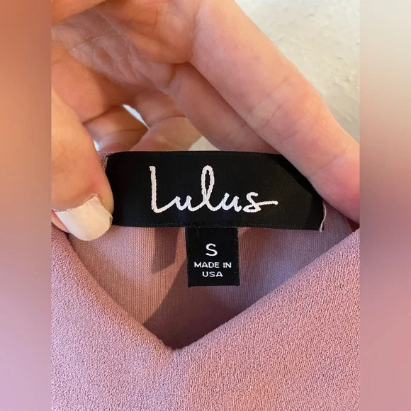 🔅Host Pick🔅 Lulu’s Forever Your Girl Mauve Pink Bodycon Dress Size S - Picture 7 of 7